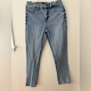 Fashion Nova Light Blue Straight Leg Jeans